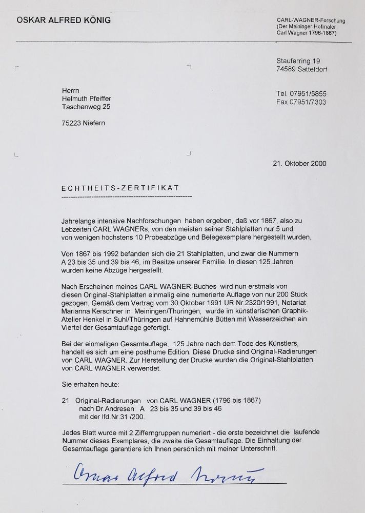 Große Abbildung Nr.3: 142-1555 Wagner,C.: (Literatur und illustrierte Bücher bis 19.Jahrhundert)