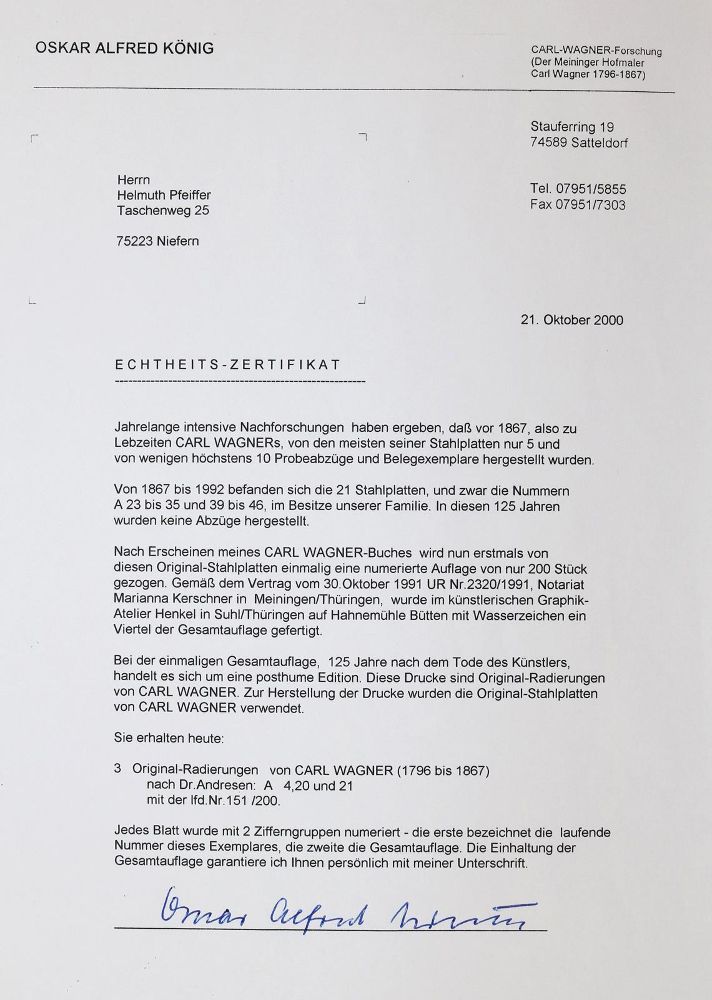 Große Abbildung Nr.4: 142-1555 Wagner,C.: (Literatur und illustrierte Bücher bis 19.Jahrhundert)