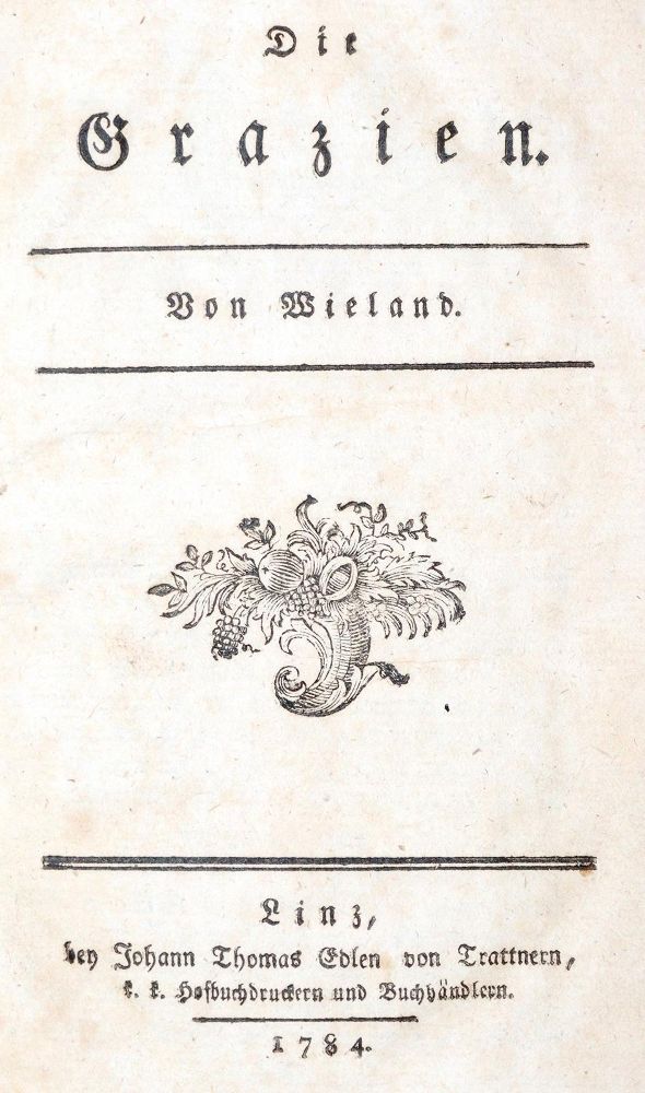 Große Abbildung Nr.1: 142-1558 Wieland,(C.M.).: (Literatur und illustrierte Bücher bis 19.Jahrhundert)