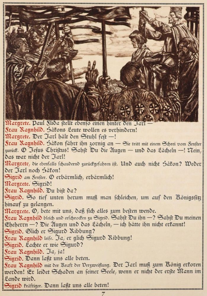 Große Abbildung Nr.2: 142-1576 Bethge,H.: (Literatur und illustrierte Bücher 20.Jahrhundert - Alte Literatur in modernen Ausgaben)