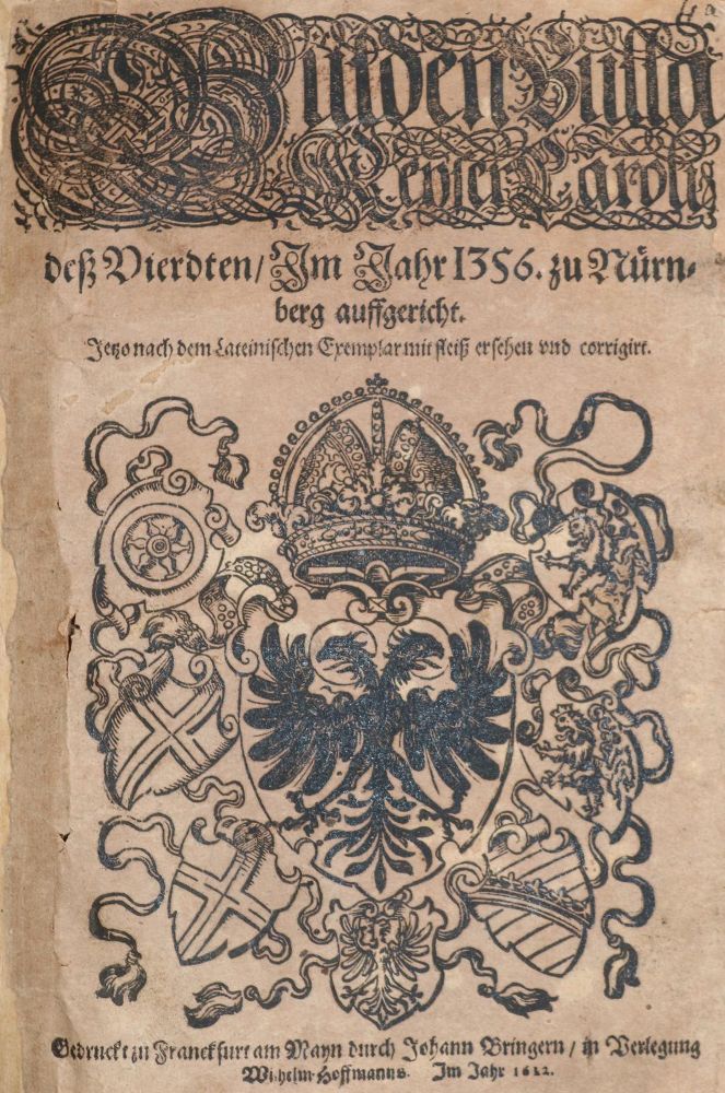 Große Abbildung Nr.1: 142-158 Gülden Bulla: (Alte Drucke, Handschriften und Theologie)
