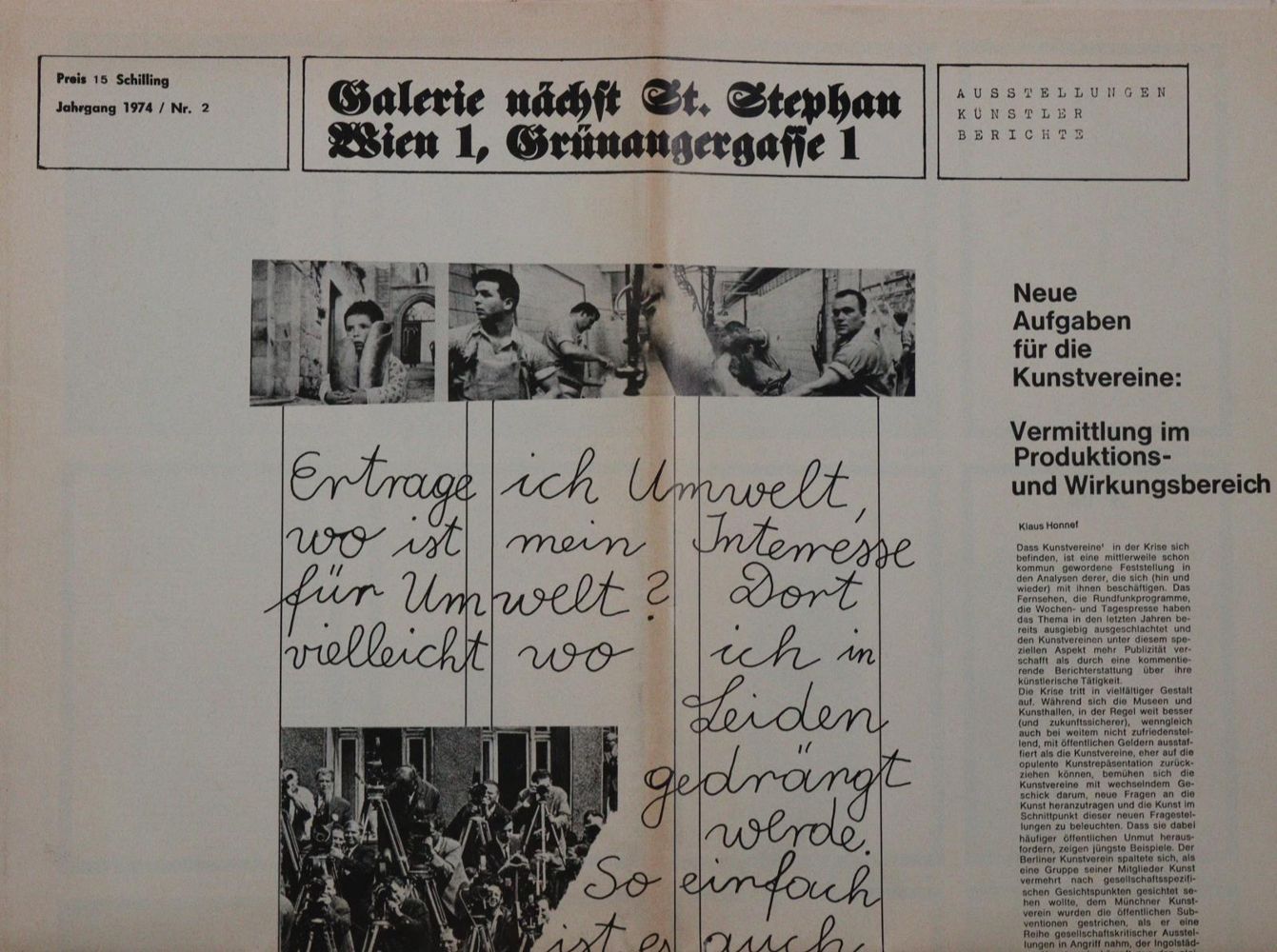 Große Abbildung Nr.1: 142-1639 Galerie nächst St. Stephan.: (Literatur und illustrierte Bücher 20.Jahrhundert - Alte Literatur in modernen Ausgaben)
