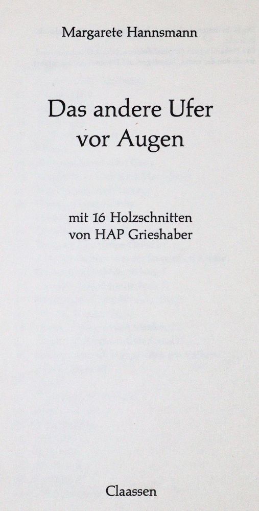 Große Abbildung Nr.1: 142-1657 Hannsmann,M.: (Grieshaber)