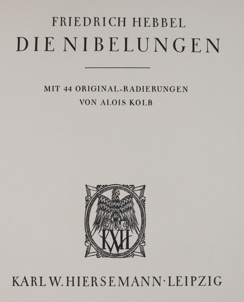 Große Abbildung Nr.1: 142-1665 Hebbel,F.: (Literatur und illustrierte Bücher 20.Jahrhundert - Alte Literatur in modernen Ausgaben)