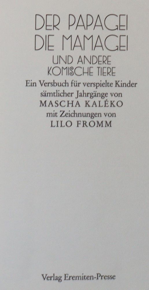 Große Abbildung Nr.2: 142-1693 Kaleko,M.: (Judaica)