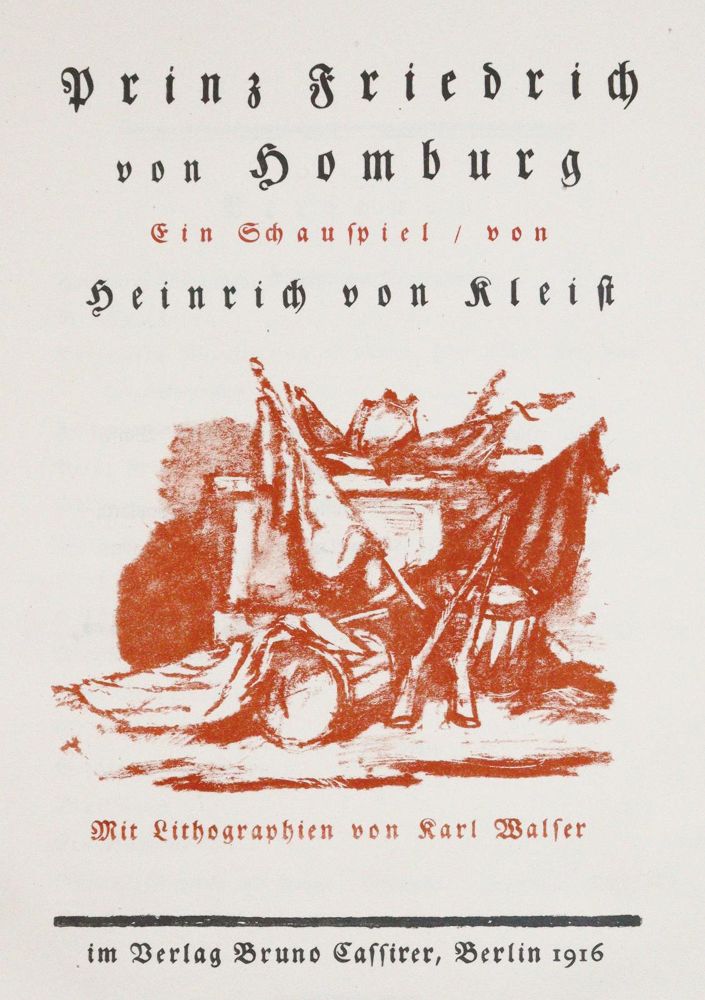 Große Abbildung Nr.1: 142-1703 Kleist,H.v.: (Literatur und illustrierte Bücher 20.Jahrhundert - Alte Literatur in modernen Ausgaben)