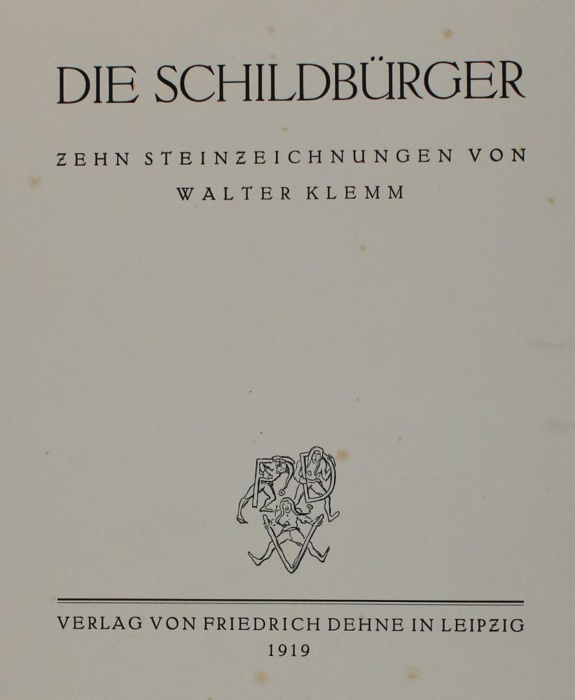 Große Abbildung Nr.2: 142-1707 Klemm,W.: (Literatur und illustrierte Bücher 20.Jahrhundert - Alte Literatur in modernen Ausgaben)