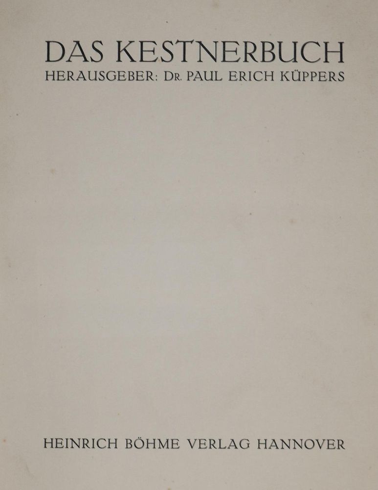 Große Abbildung Nr.211: 142-1712 Küppers,P.E. (Hrsg.).: (Literatur und illustrierte Bücher 20.Jahrhundert - Alte Literatur in modernen Ausgaben)