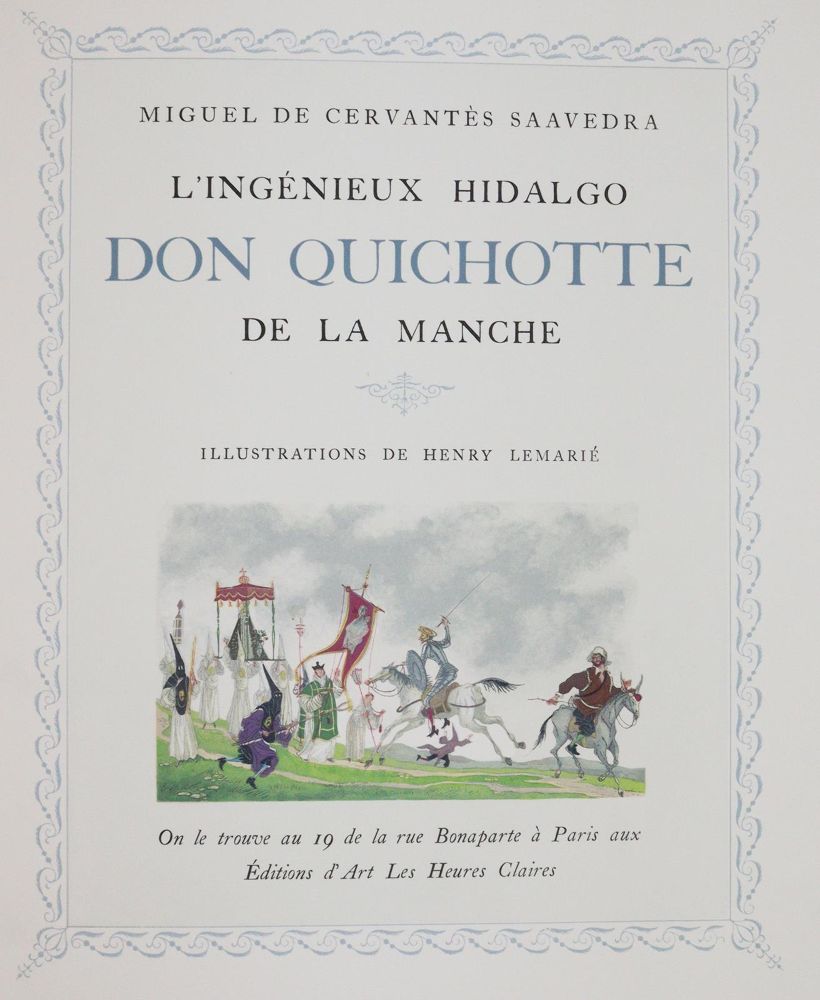 Große Abbildung Nr.2: 142-1719 Cervantes Saavedra,M.de.: (Lemarie)