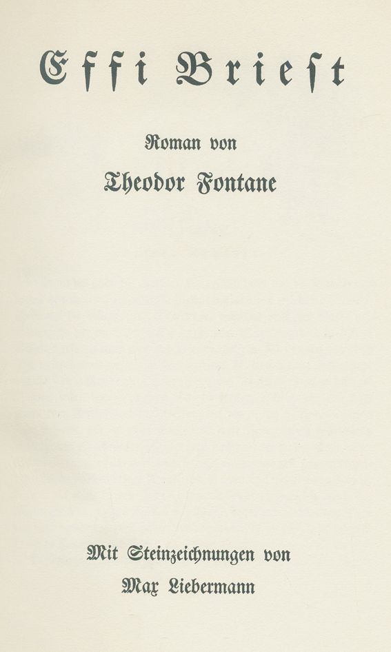 Große Abbildung Nr.1: 142-1722 Fontane,T.: (Liebermann)