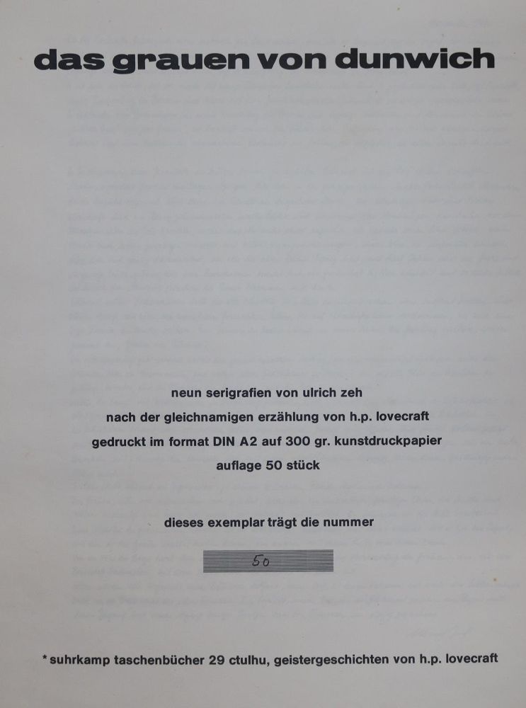 Große Abbildung Nr.2: 142-1723 Lovecraft,H.P.: (Literatur und illustrierte Bücher 20.Jahrhundert - Alte Literatur in modernen Ausgaben)