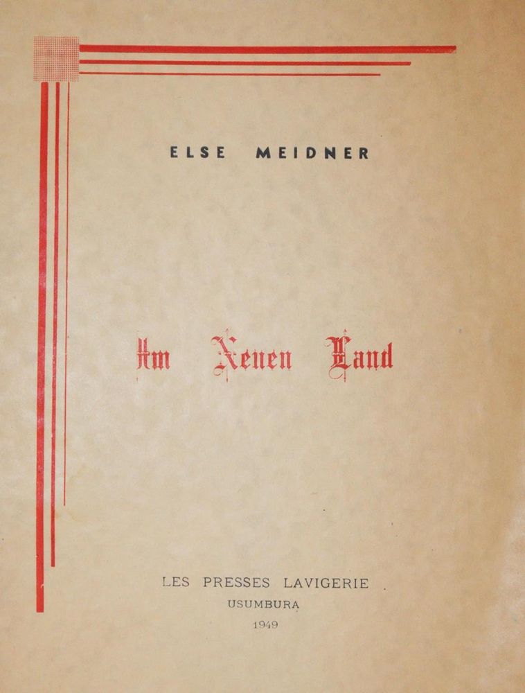 Große Abbildung Nr.1: 142-1737 Meidner,E.: (Literatur und illustrierte Bücher 20.Jahrhundert - Alte Literatur in modernen Ausgaben)