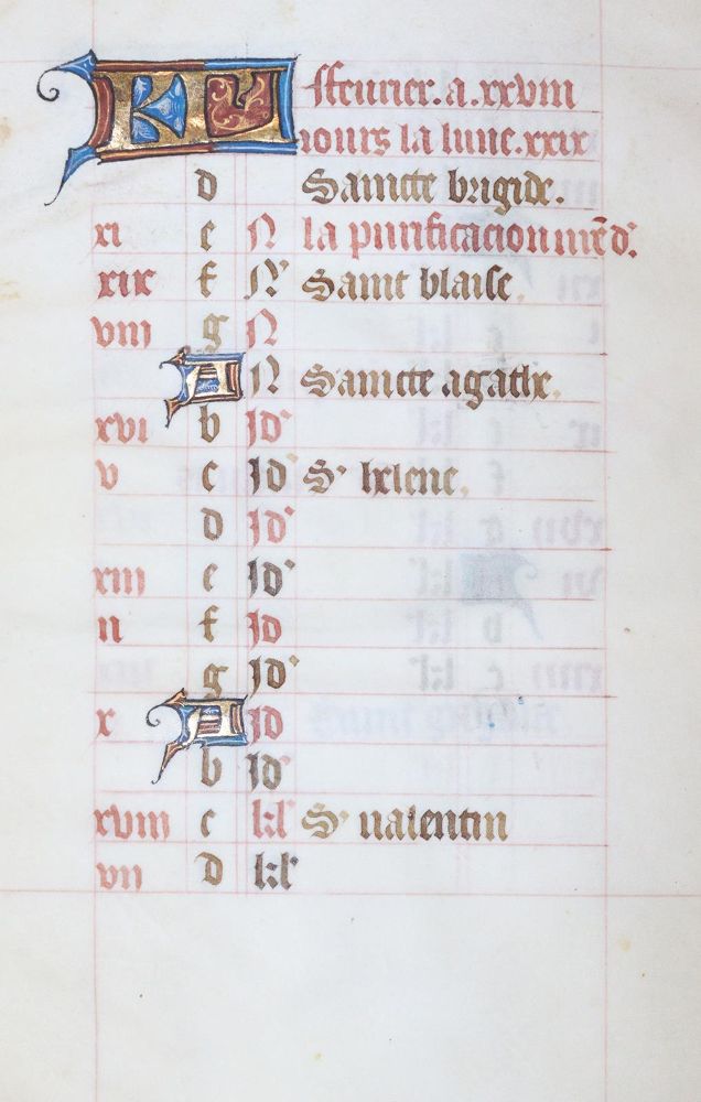 Große Abbildung Nr.23: 142-175 Kalendarium.: (Handschriften)