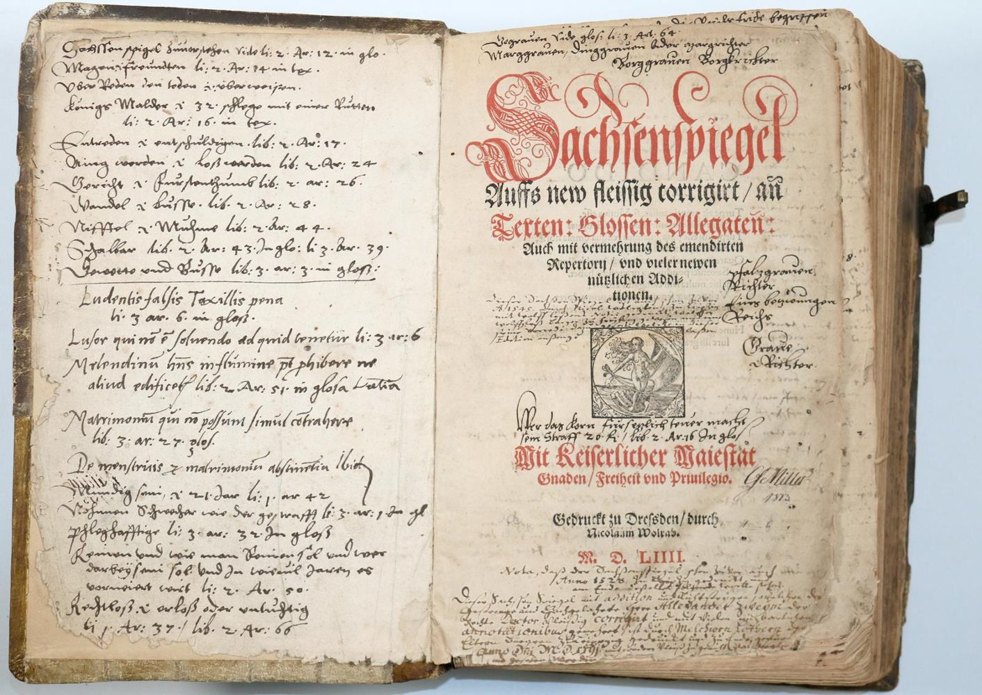 Große Abbildung Nr.3: 142-1794 Sachsenspiegel.: (Alte Drucke, Handschriften und Theologie)