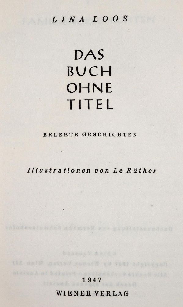 Große Abbildung Nr.1: 142-1813 Loos,L.: (Sedlacek)