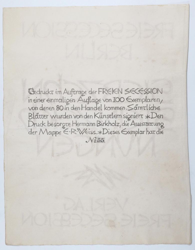 Große Abbildung Nr.16: 142-1815 Siebzehn Steinzeichnungen.: (Literatur und illustrierte Bücher 20.Jahrhundert - Alte Literatur in modernen Ausgaben)
