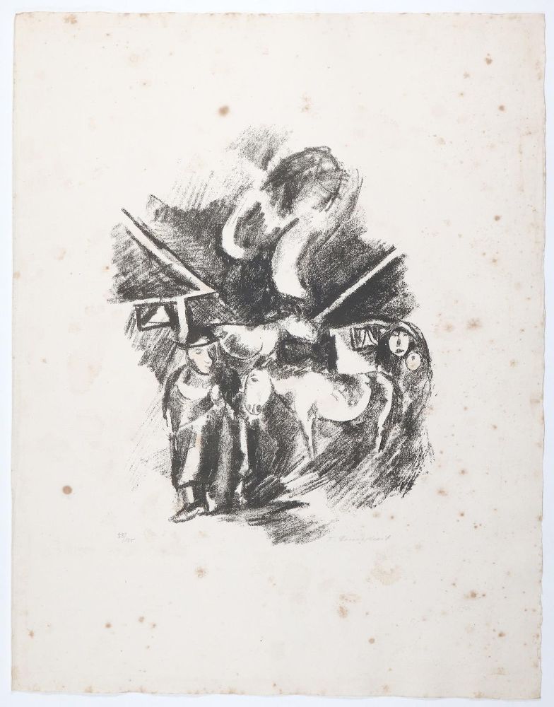 Große Abbildung Nr.7: 142-1815 Siebzehn Steinzeichnungen.: (Literatur und illustrierte Bücher 20.Jahrhundert - Alte Literatur in modernen Ausgaben)