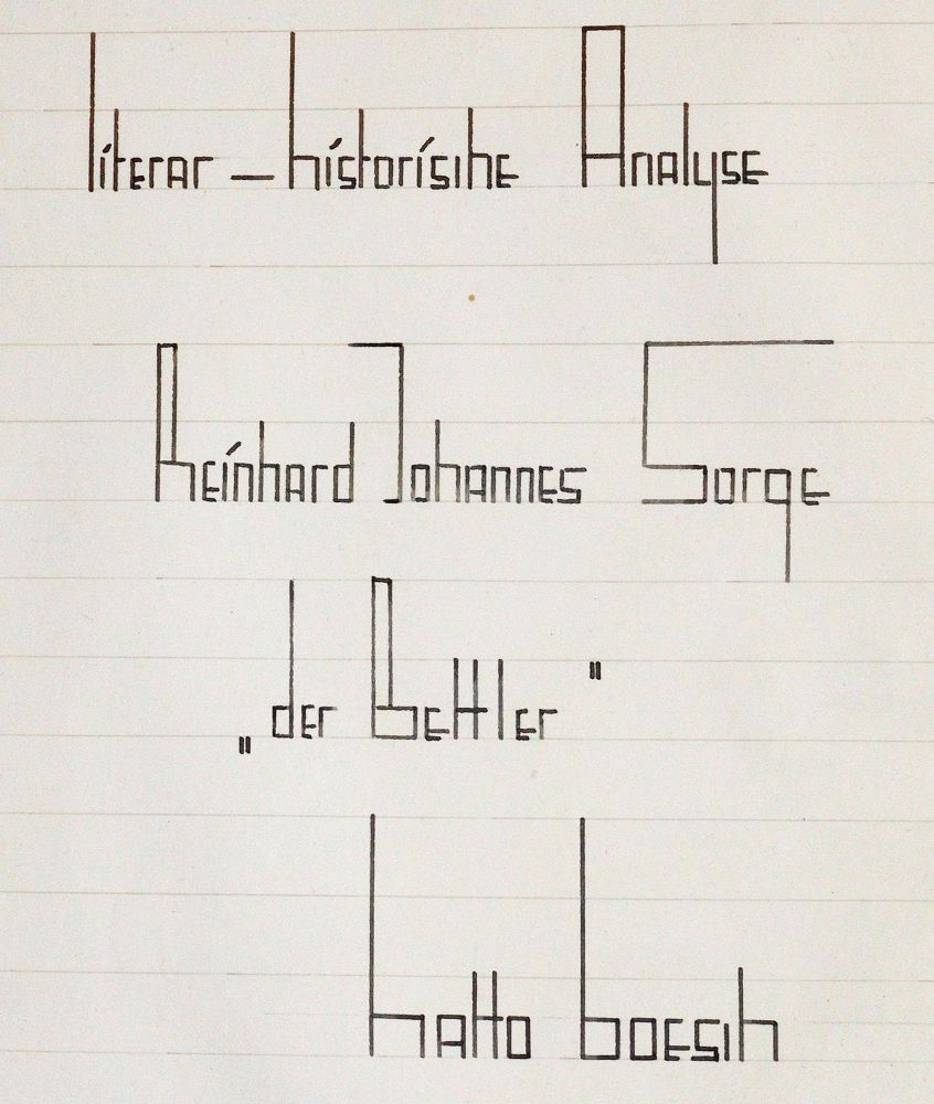 Große Abbildung Nr.1: 142-1817 Boesch,H.: (Sorge, Handschriften)