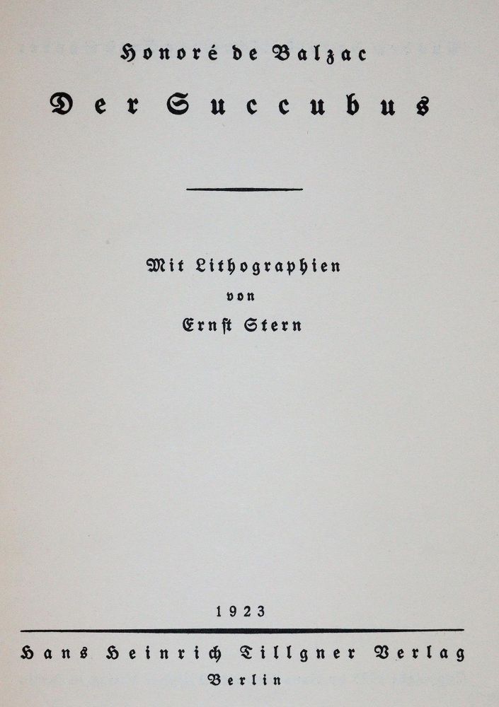Große Abbildung Nr.1: 142-1822 Balzac,H.de.: (Stern)