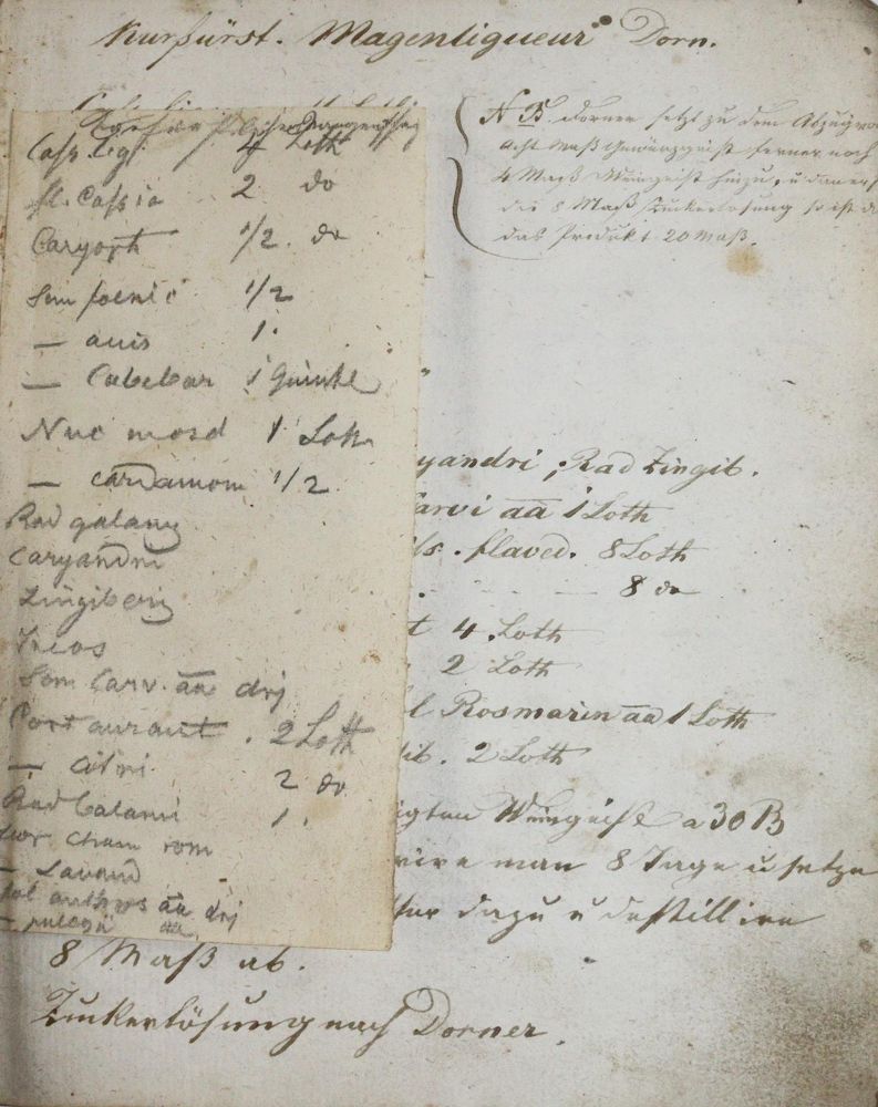 Große Abbildung Nr.2: 142-1907 Rezeptbuch.: (Medizin, Handschriften)