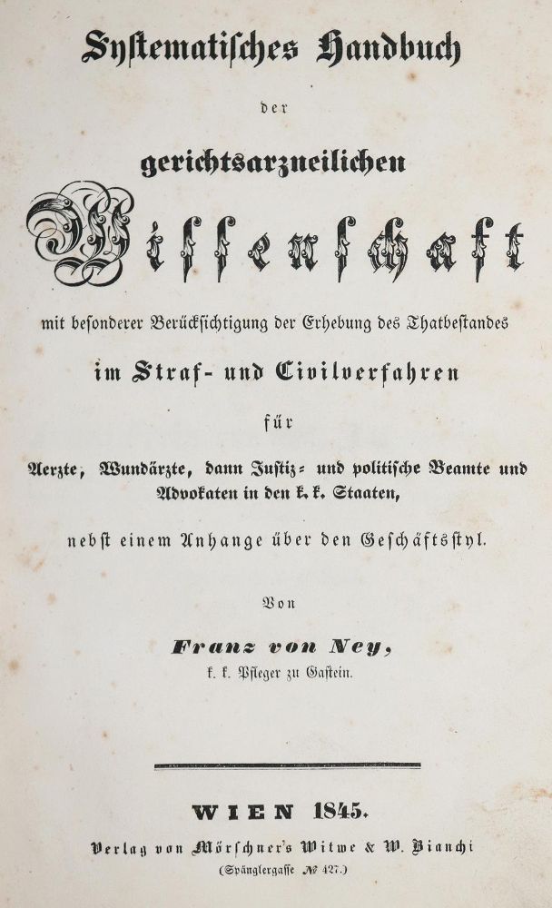 Große Abbildung Nr.1: 142-1924 Ney,F.v.: (Medizin)