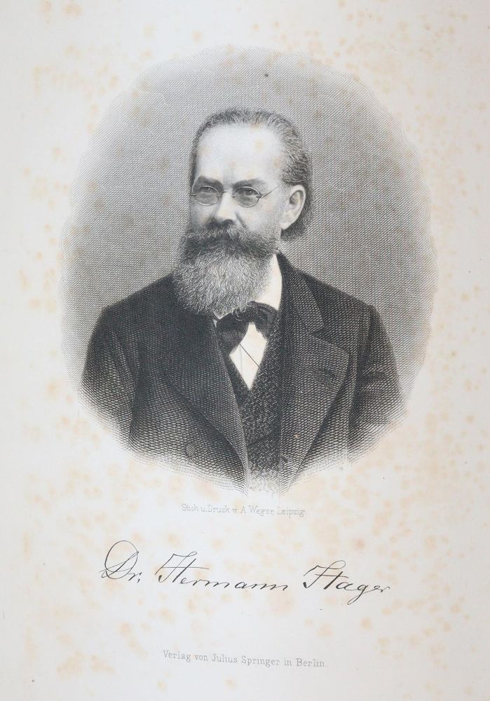 Große Abbildung Nr.4: 142-1930 Hager,H.: (Medizin, Pharmazie)