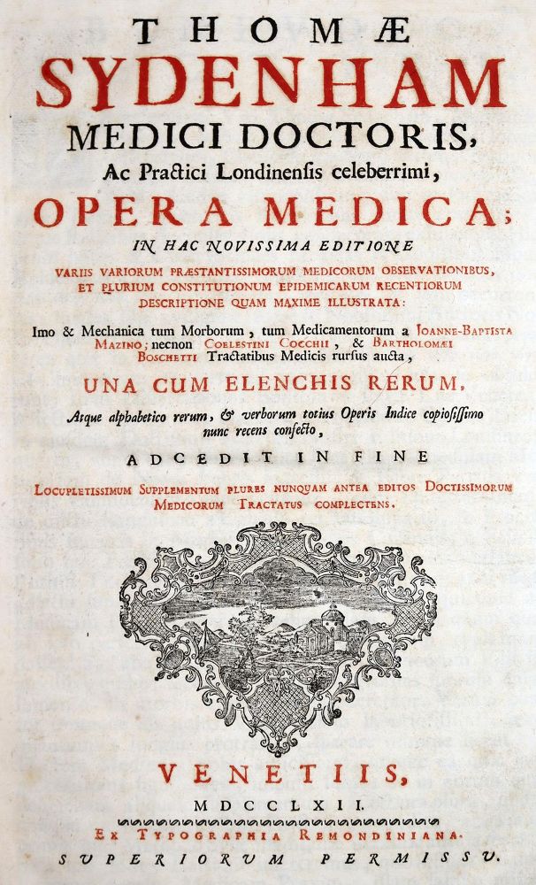 Große Abbildung Nr.1: 142-1951 Sydenham,T.: (Medizin)