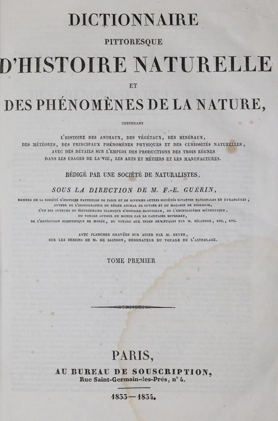 Große Abbildung Nr.1: 142-1975 Guerin,F.L.: (Zoologie)