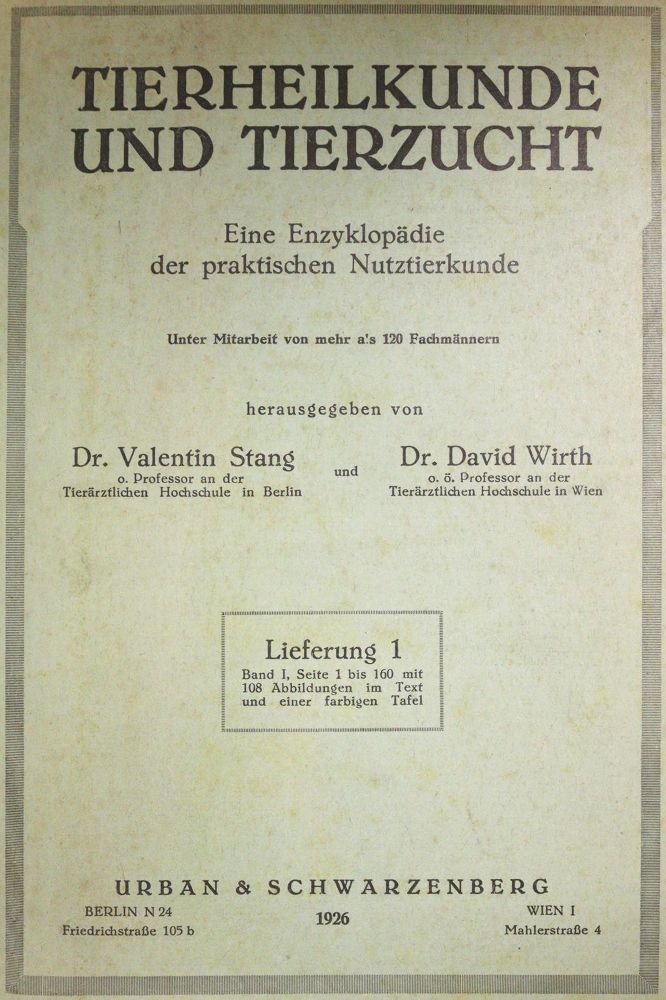 Große Abbildung Nr.3: 142-1990 Stang, V. und D. Wirth (Hrsg.).: (Zoologie)