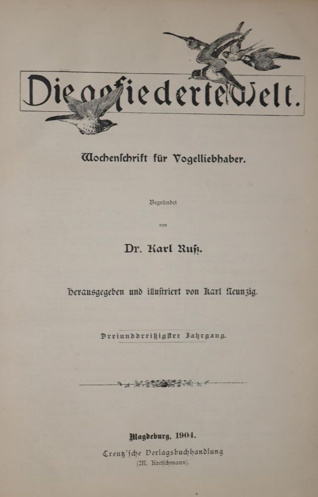 Große Abbildung Nr.1: 142-2000 Gefiederte Welt, Die.: (Zoologie, Vögel)