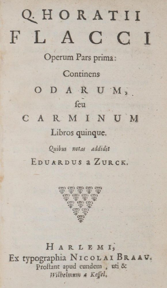Große Abbildung Nr.1: 142-202 Horatius Flaccus,Q.: (Alte Drucke, Handschriften und Theologie)