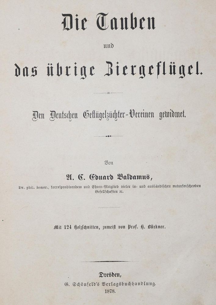 Große Abbildung Nr.2: 142-2030 Hager,A. (Hrsg.): (Zoologie, Vögel, Tauben)