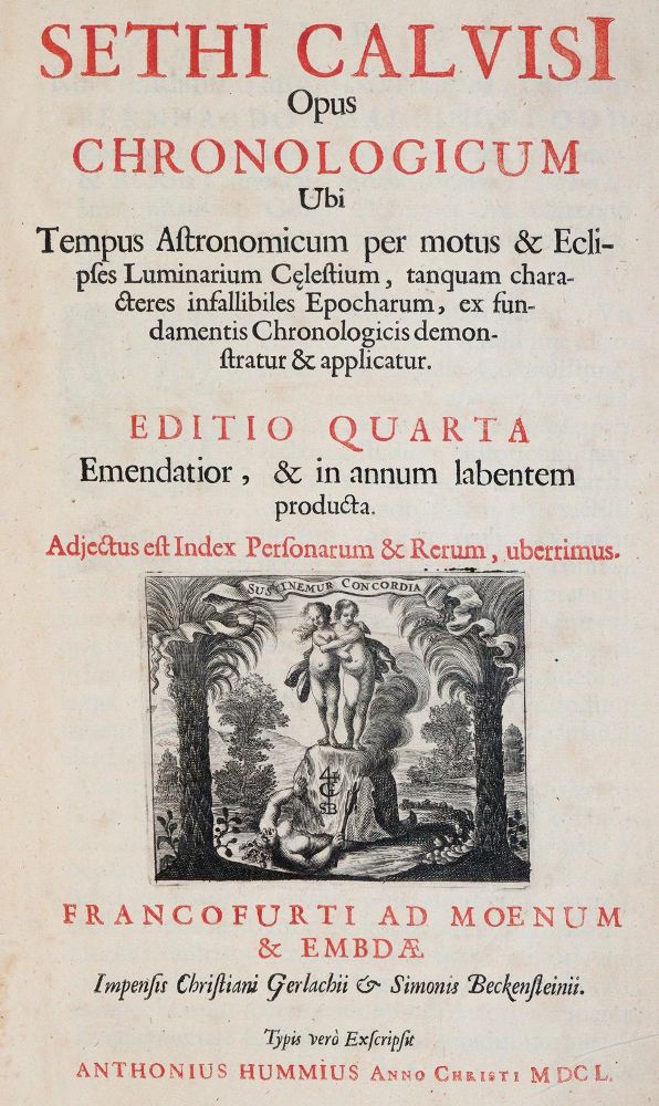 Große Abbildung Nr.1: 142-2068 Calvisius (Kallwitz),S.: (Verschiedene Gebiete - Varia, Astronomie)