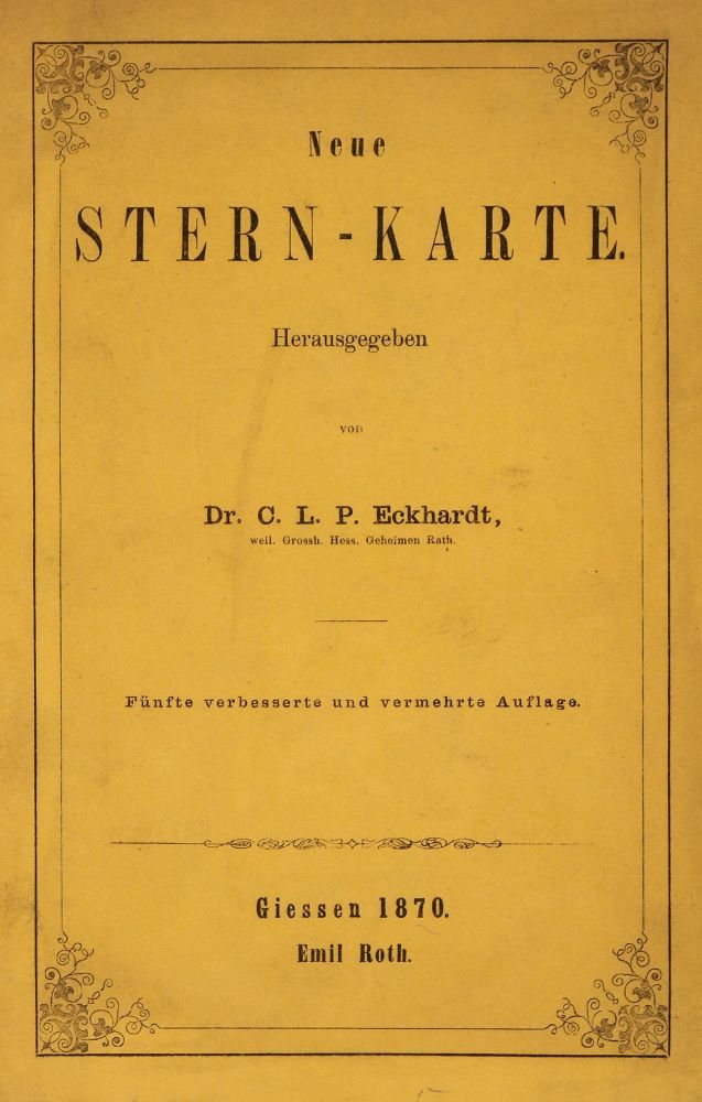 Große Abbildung Nr.1: 142-2069 Eckhardt,C.L.P.: (Verschiedene Gebiete - Varia, Astronomie)