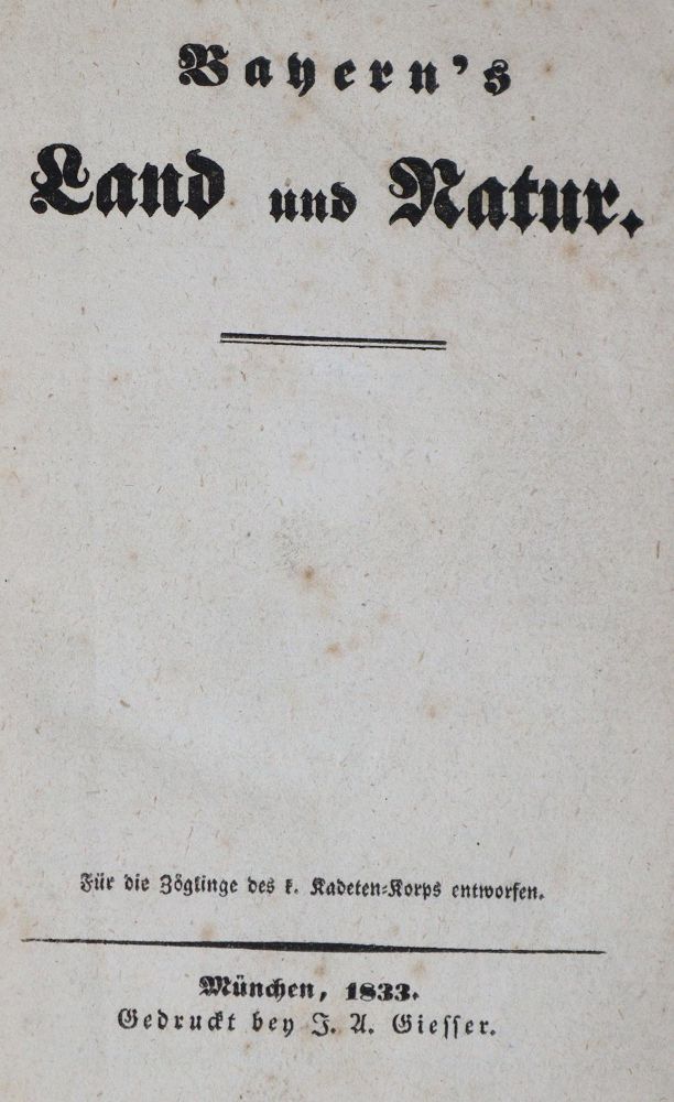 Große Abbildung Nr.1: 142-2104 (Walther von Walderstötten,F.W.).: (Verschiedene Gebiete - Varia, Geologie - Mineralogie u. Paläontologie, Bayern)