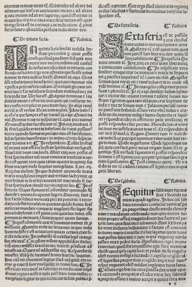 Große Abbildung Nr.2: 142-211 Duranti, Guillelmus.: (Inkunabeln)