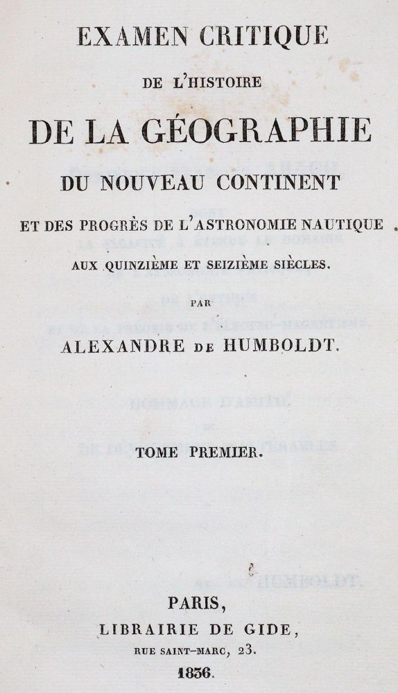 Große Abbildung Nr.1: 142-2114 Humboldt,A.: (Verschiedene Gebiete - Varia)