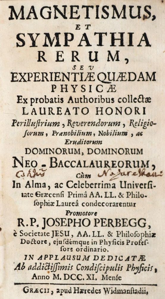 Große Abbildung Nr.1: 142-2123 Perbegg,J.: (Verschiedene Gebiete - Varia, Magnetismus)