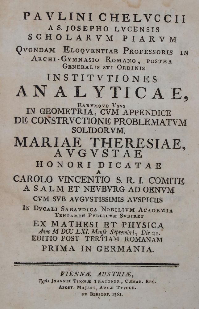 Große Abbildung Nr.1: 142-2128 Chelucci,P.: (Verschiedene Gebiete - Varia, Mathematik)