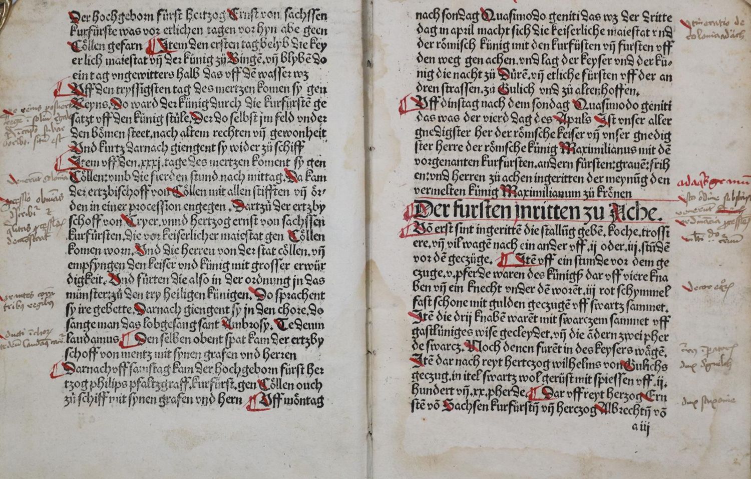 Große Abbildung Nr.22: 142-216 (Maximilian I.: (Inkunabeln, Königskrönung)
