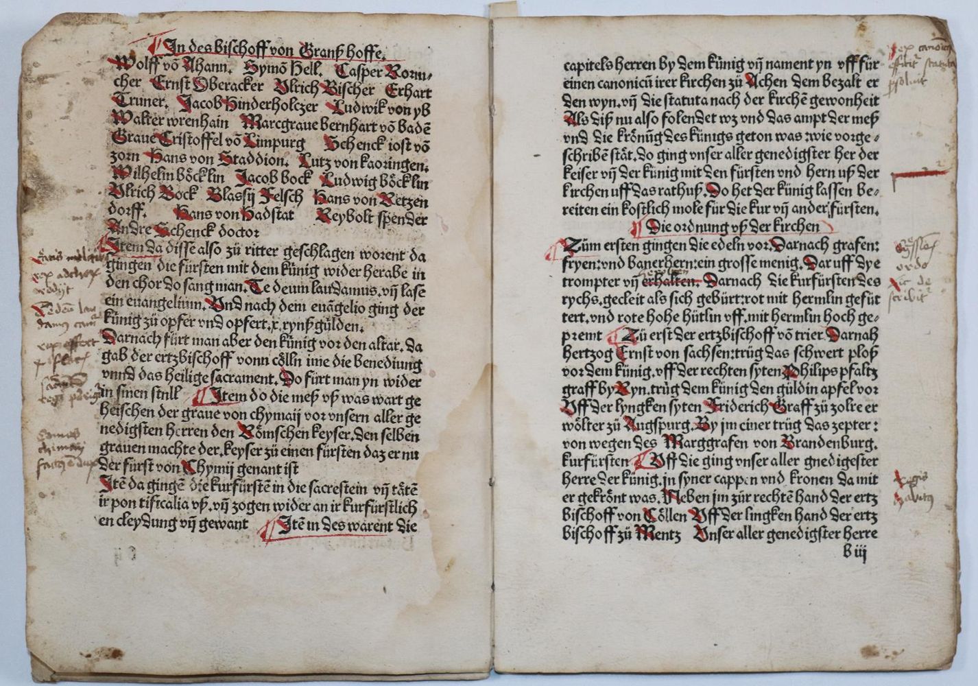 Große Abbildung Nr.25: 142-216 (Maximilian I.: (Inkunabeln, Königskrönung)