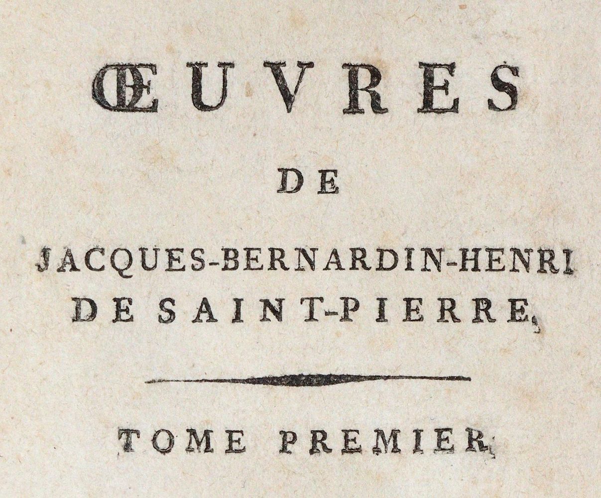 Große Abbildung Nr.1: 142-2173 Saint-Pierre,J.-H.-B.de.: (Verschiedene Gebiete - Varia)