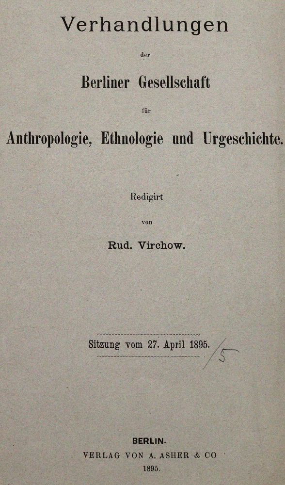 Große Abbildung Nr.1: 142-2202 Virchow,R. (Hrsg.).: (Verschiedene Gebiete - Varia)