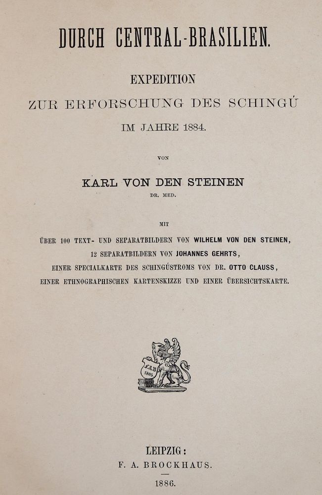 Große Abbildung Nr.1: 142-2216 Steinen,K.v.d.: (Amerika, Brasilien)
