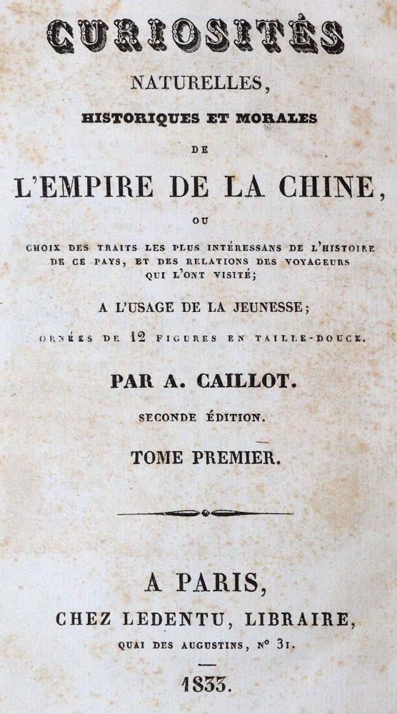Große Abbildung Nr.1: 142-2231 Caillot,A.: (Asien, China)