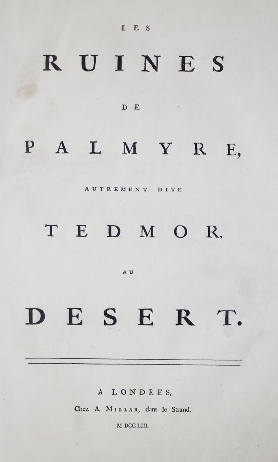 Große Abbildung Nr.1: 142-2246 (Wood,R.).: (Asien, Palmyra)