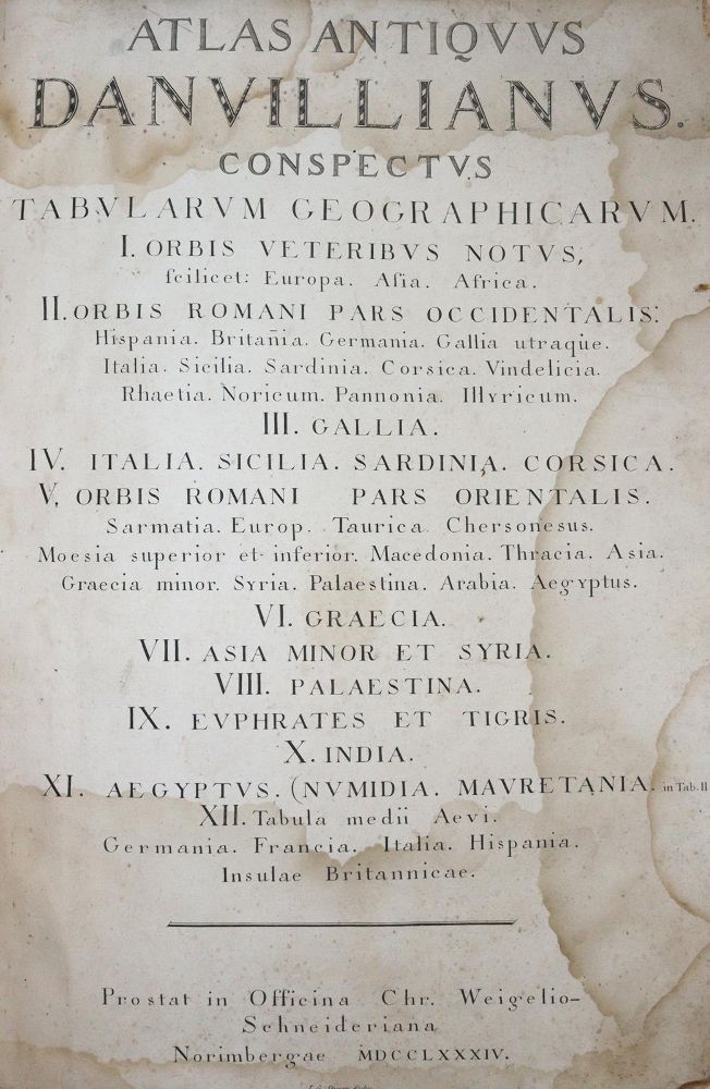 Große Abbildung Nr.2: 142-2256 Anville,J.B.B.de.: (Atlanten)