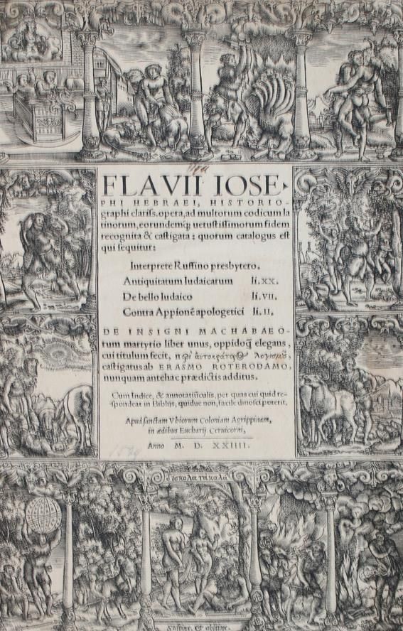 Große Abbildung Nr.1: 142-226 Josephus,F.: (Alte Drucke, Handschriften und Theologie)