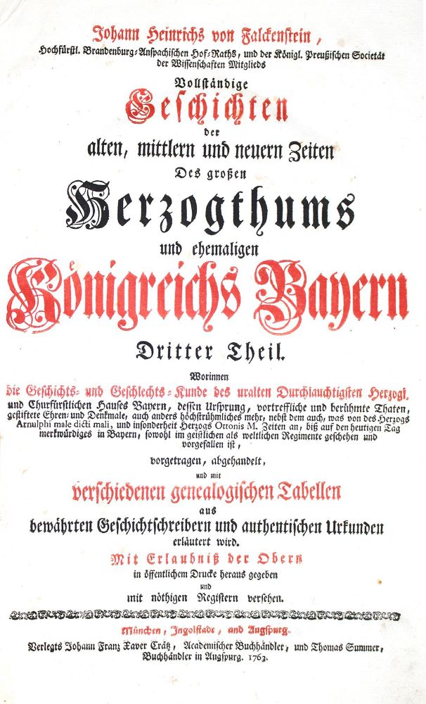 Große Abbildung Nr.2: 142-2271 Falckenstein,J.H.v.: (Deutschland, Bayern)