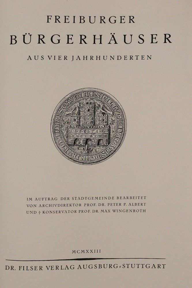 Große Abbildung Nr.1: 142-2290 Albert,P.P. u. M.Wingenroth.: (Deutschland, Freiburg)